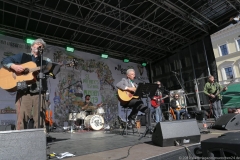 Paul Daly Band und Dieter Reiter (Mitte), After Parade Party St. Patricks Day am Wittelsbacher Platz in München 2019