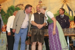 Josef Schmid (li.), Katrin Habenschaden (re.), Aubinger Herbstfest auf der Festwiese am Belandwiesenweg in München-Aubing 2019