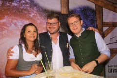 Sebastian Kriesel (Mitte), Stefan Stiftl (re.), Aubinger Herbstfest auf der Festwiese am Belandwiesenweg in München-Aubing 2019