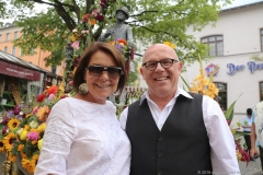 Gitti Walbrun und Jürgen Kirner,  Brunnenfest  am Viktualienmarkt in München 2019