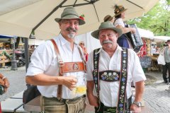 Mick Röder und Manfred Klein (re.), Brunnenfest am Viktualienmarkt in München 2022