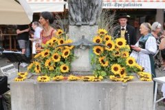 Elise-Aulinger-Brunnen, Brunnenfest am Viktualienmarkt in München 2022