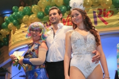 Fabrician I. und Sarah I. (re.), Carneval in Rio im Hotel Bayerischer Hof in München 2019