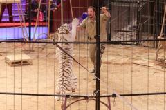 Circus Krone hilft Kindern das Leb en zu Retten.  Kommentiertes Raubtiertraining zu Gunsten der Nicolas-May-Stiftung, 2023