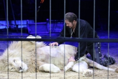 Baluga und Martin Lacey, Premiere erstes Winterprogramm im Circus Krone in München 2018