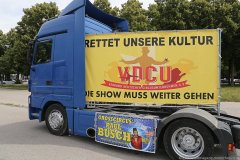 Corso der Schausteller und Marktkaufleute Demo von der Theresienwiese zum Odeonsplatz in München 2020