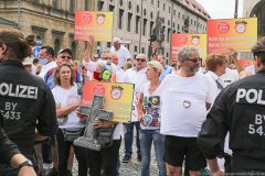 Corso der Schausteller und Marktkaufleute Demo von der Theresienwiese zum Odeonsplatz in München 2020