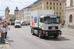 Corso der Schausteller und Marktkaufleute Demo von der Theresienwiese zum Odeonsplatz in München 2020