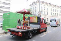 Corso der Schausteller und Marktkaufleute Demo von der Theresienwiese zum Odeonsplatz in München 2020