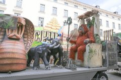 Corso der Schausteller und Marktkaufleute Demo von der Theresienwiese zum Odeonsplatz in München 2020