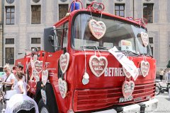 Corso der Schausteller und Marktkaufleute Demo von der Theresienwiese zum Odeonsplatz in München 2020