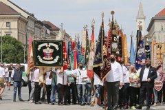 Kundgebung der Schausteller und Marktkaufleute am Odeonsplatz in München 2020