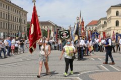 Kundgebung der Schausteller und Marktkaufleute am Odeonsplatz in München 2020