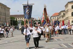 Kundgebung der Schausteller und Marktkaufleute am Odeonsplatz in München 2020