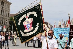 Kundgebung der Schausteller und Marktkaufleute am Odeonsplatz in München 2020