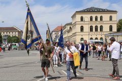 Kundgebung der Schausteller und Marktkaufleute am Odeonsplatz in München 2020