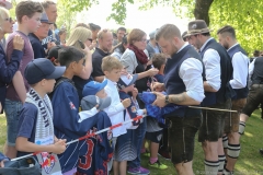 EHC Red Bull Saisonabschlussfeier vor der Olympia-Eishalle in München 2019