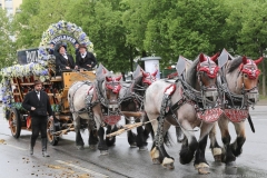 Prachtgespann Paulaner, Eröffnung Frühlingsfest auf der Theresienwiese in München 2019