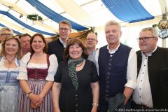 Anja Berger, Verena Dietl, Markus Blume, Petra Reiter, Stefan Ziegler, Dieter Reiter (von li. nach re.), Nach zwei Jahren Pandemiepause. Eröffnung der Truderinger Festwoche 2022