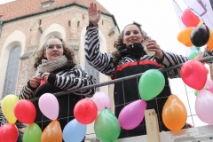 Faschingszug der Damischen Ritter durch die Fußgängerzone in München 2019