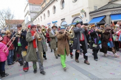 Faschingszug der Damischen Ritter durch die Fußgängerzone in München 2019