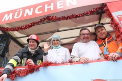 Faschingszug der Damischen Ritter durch die Fußgängerzone in München 2019