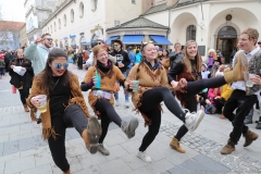 Faschingszug der Damischen Ritter durch die Fußgängerzone in München 2019