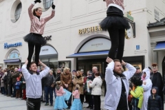 Faschingszug der Damischen Ritter durch die Fußgängerzone in München 2019