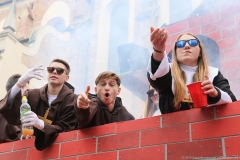 Faschingszug der Damischen Ritter durch die Fußgängerzone in München 2019