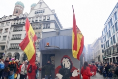 Faschingszug der Damischen Ritter durch die Fußgängerzone in München 2019