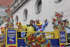 Faschingszug der Damischen Ritter durch die Fußgängerzone in München 2019