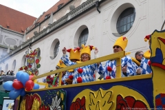 Faschingszug der Damischen Ritter durch die Fußgängerzone in München 2019