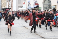 Faschingszug der Damischen Ritter durch die Fußgängerzone in München 2019