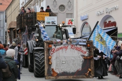 Faschingszug der Damischen Ritter durch die Fußgängerzone in München 2019