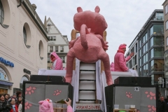 Faschingszug der Damischen Ritter durch die Fußgängerzone in München 2019