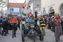 Faschingszug der Damischen Ritter durch die Fußgängerzone in München 2019