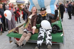 Faschingszug der Damischen Ritter durch die Fußgängerzone in München 2019