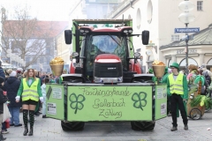 Faschingszug der Damischen Ritter durch die Fußgängerzone in München 2019