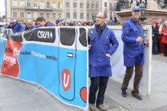 Faschingszug der Damischen Ritter durch die Fußgängerzone in München 2020