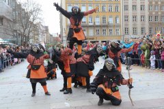 Faschingszug der Damischen Ritter durch die Fußgängerzone in München 2020