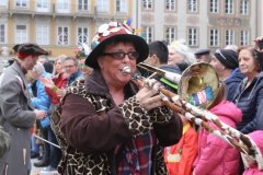 Faschingszug der Damischen Ritter durch die Fußgängerzone in München 2020