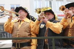 Faschingszug der Damischen Ritter durch die Fußgängerzone in München 2020