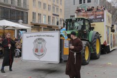 Faschingszug der Damischen Ritter durch die Fußgängerzone in München 2020