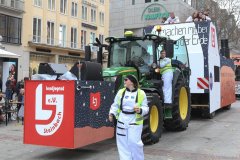 Faschingszug der Damischen Ritter durch die Fußgängerzone in München 2020