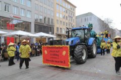 Faschingszug der Damischen Ritter durch die Fußgängerzone in München 2020