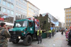 Faschingszug der Damischen Ritter durch die Fußgängerzone in München 2020