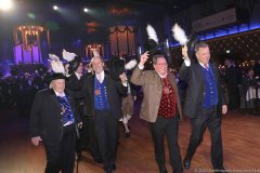 Manfred Hilscher, Helmut Schleich, Albert Ostler (von li. nach re.), Filserball am Nockherberg in München 2020