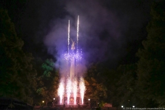 Feuerwerk beim Friedensengel Sommerfest auf der Plattform unter dem Friedensengel in München 2019