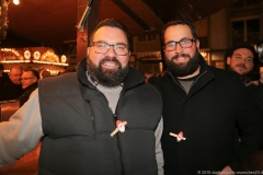 Bobo Ehrhardt (li.), Haidhauser Weihnachtsmarkt am Weißenburger Platz in München 2019