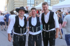 Handwerkerdorf beim Stadtgründungsfest am Odeonsplatz in München 2018